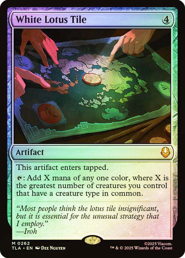 White Lotus Tile (TLA) (262) / Foil