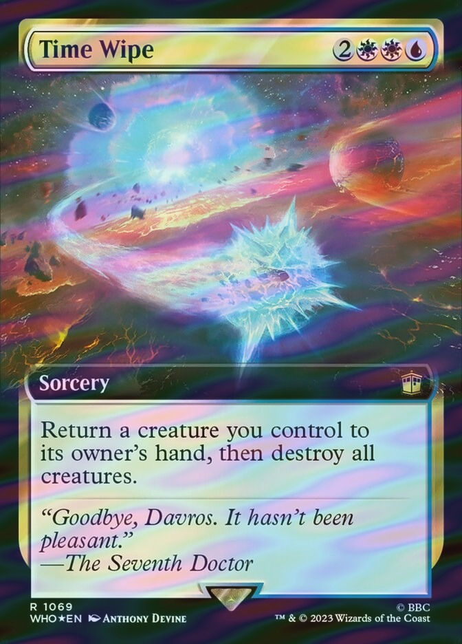 Time Wipe (WHO) (1069) / Extended Art / Surge Foil