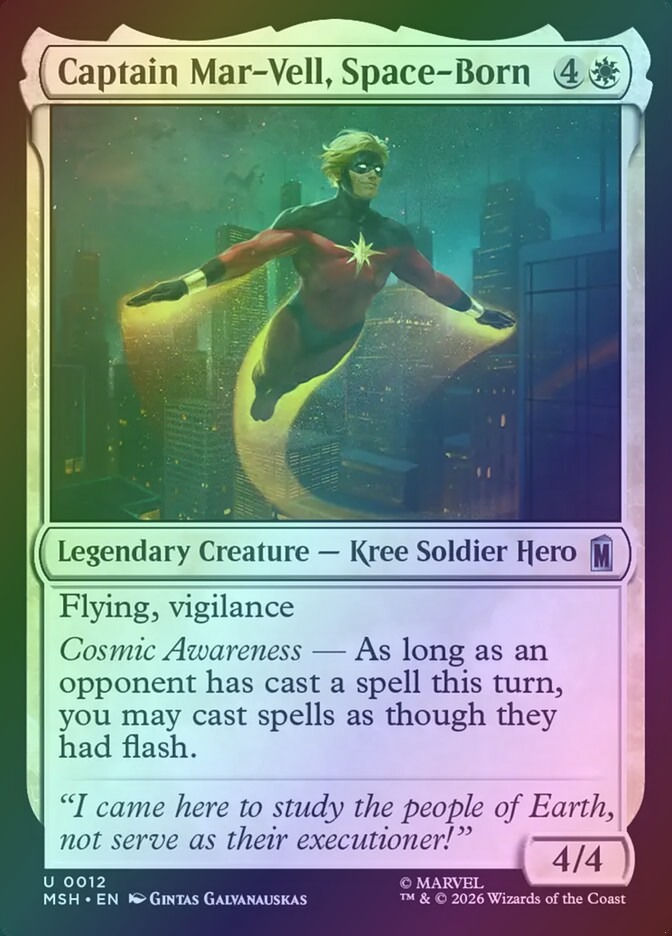 Captain Mar-Vell, Space-Born (MSH) (12) / Foil
