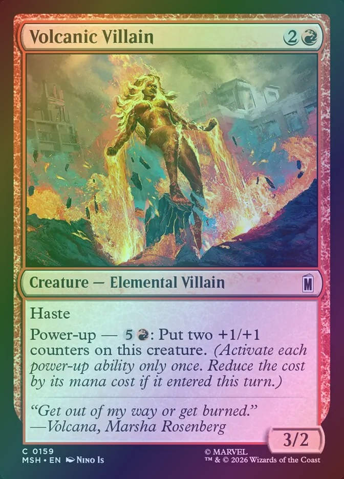 Volcanic Villain (MSH) (159) / Foil