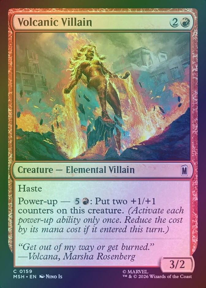 Volcanic Villain (MSH) (159) / Foil