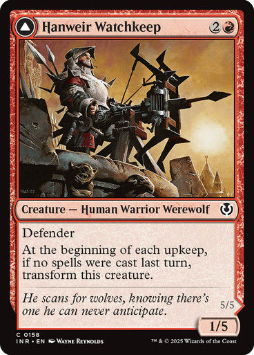 Hanweir Watchkeep // Bane of Hanweir (INR) (158) — cara 1 de 2