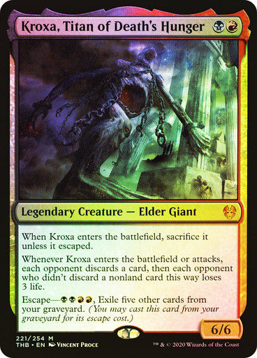 Kroxa, Titan of Death's Hunger (THB) (221) / Foil