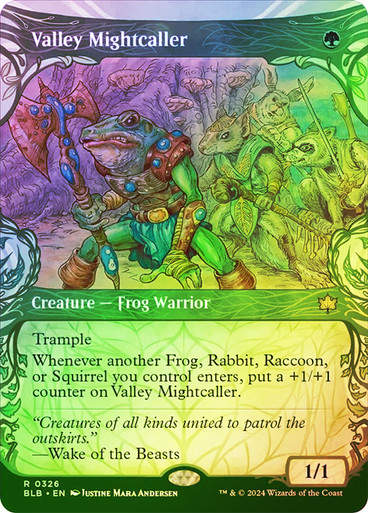 Valley Mightcaller (blb) (326) / Showcase Foil