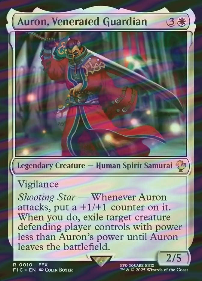 Auron, Venerated Guardian (FIC) (10) / Surge Foil