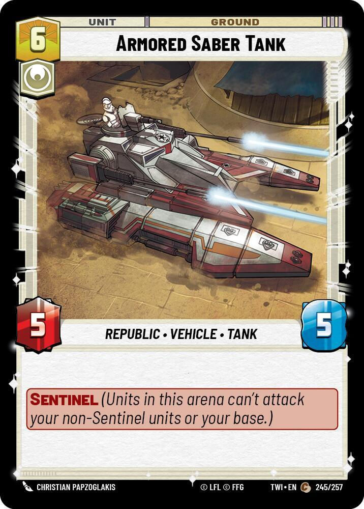 Armored Saber Tank (TWI) (245/257) / Foil