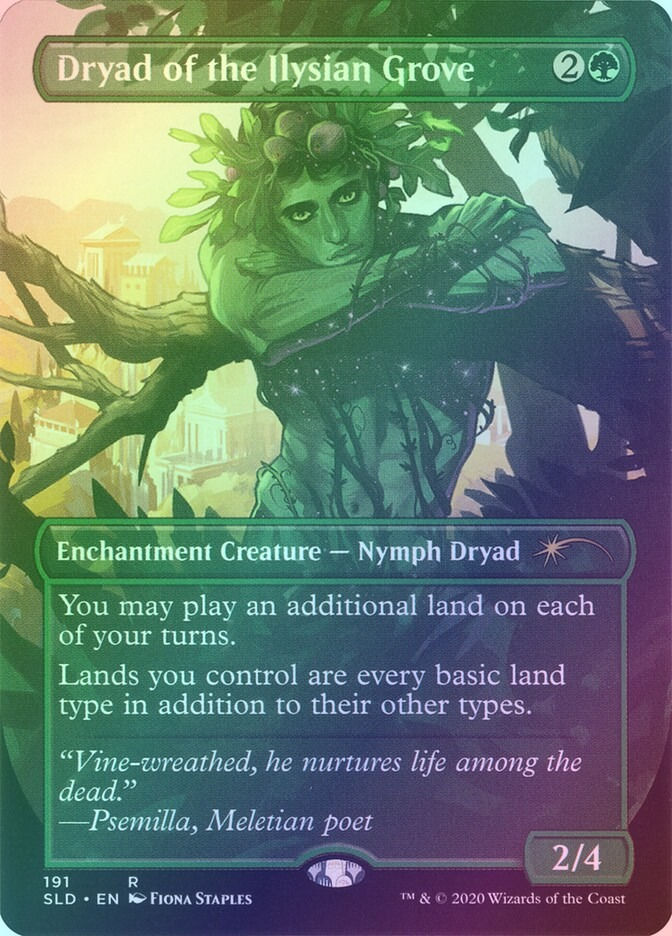 Dryad of the Ilysian Grove (SLD) (191) / Borderless / Foil