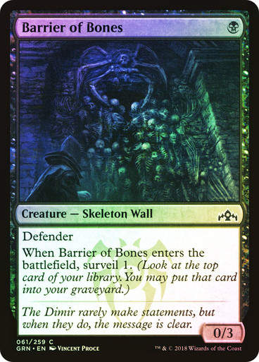 Barrier of Bones (GRN) (61) / Foil