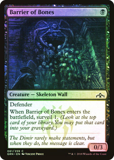 Barrier of Bones (GRN) (61) / Foil