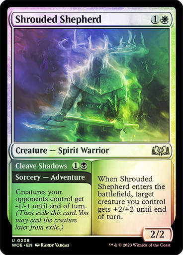 Shrouded Shepherd // Cleave Shadows (woe) / Foil