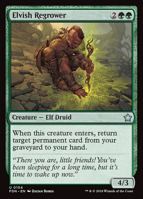 Elvish Regrower (FDN) (104)