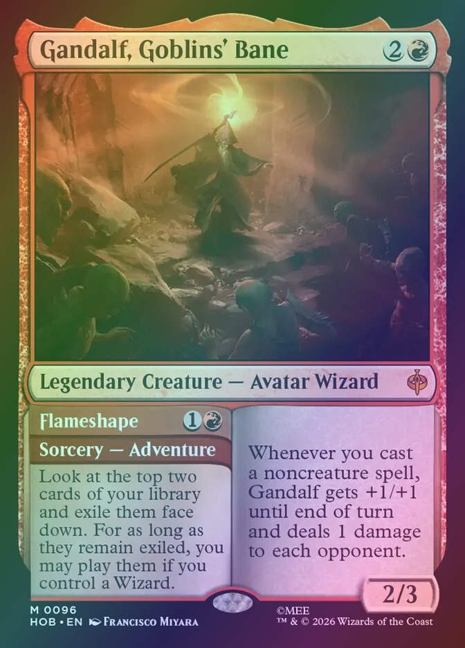 Gandalf, Goblins' Bane // Flameshape (HOB) (96) / Foil