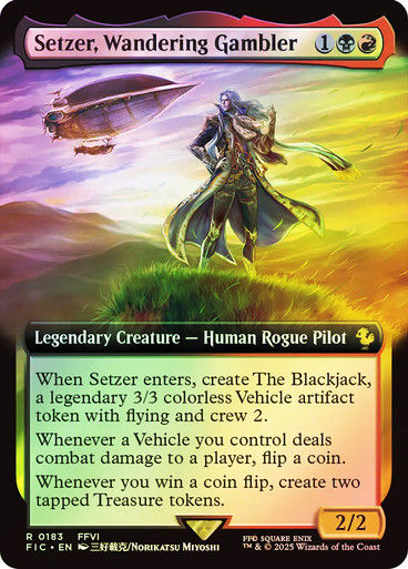 Setzer, Wandering Gambler (FIC) (183) / Extended Art / Foil