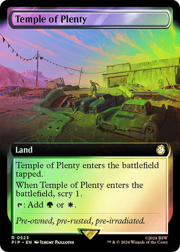 Temple of Plenty (pip) (523) / Extended Art Foil