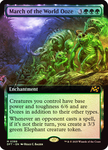 March of the World Ooze (DFT) (388) / Foil / Extended Art