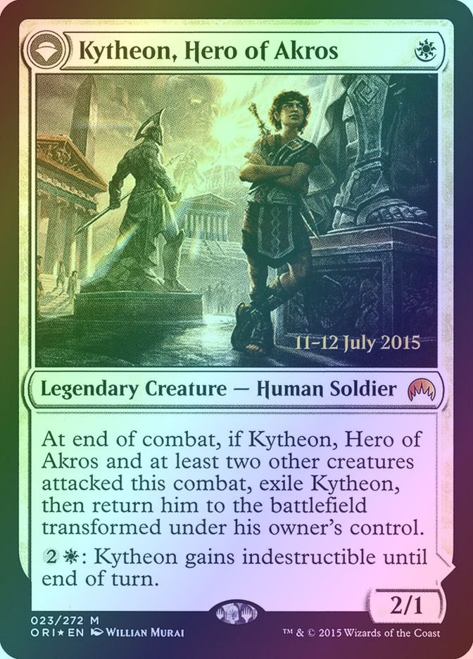 Kytheon, Hero of Akros // Gideon, Battle-Forged (PORI) (23s) / Foil — cara 1 de 2