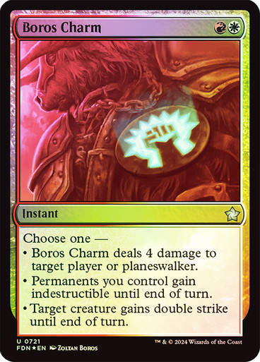 Boros Charm (FDN) (721) / Foil (Starter)
