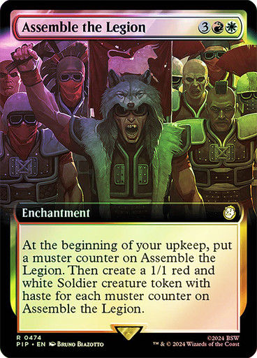 Assemble the Legion (pip) (474) / Extended Art Foil