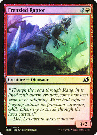 Frenzied Raptor (IKO) (120) / Foil