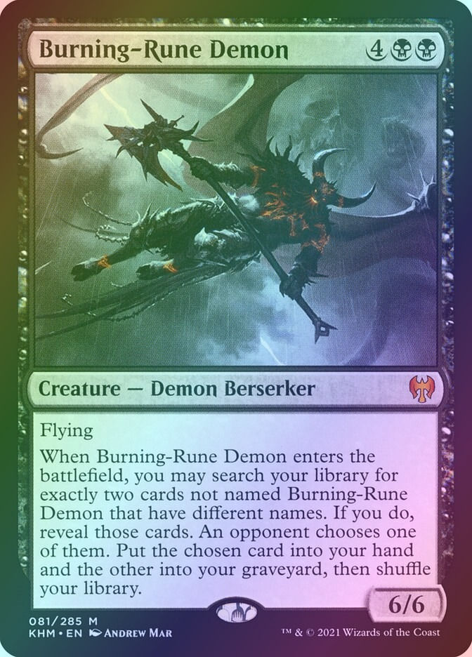 Burning-Rune Demon (KHM) (81) / Foil