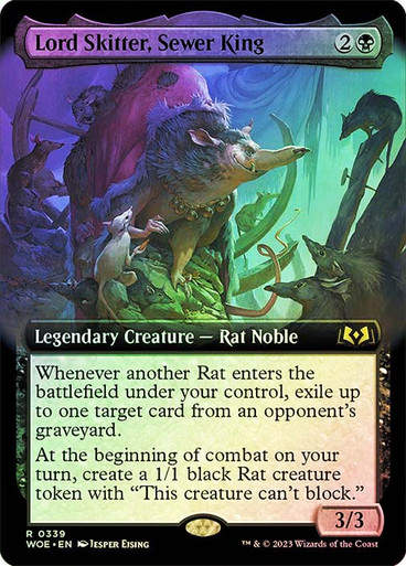 Lord Skitter, Sewer King (woe) / Extended Art Foil