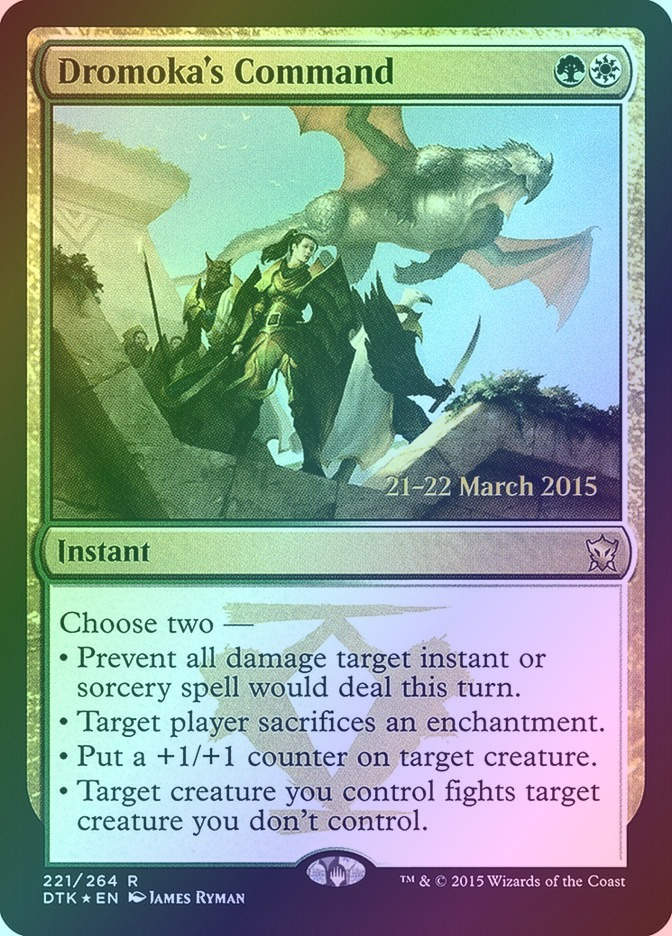 Dromoka's Command (PDTK) (221s) / Foil