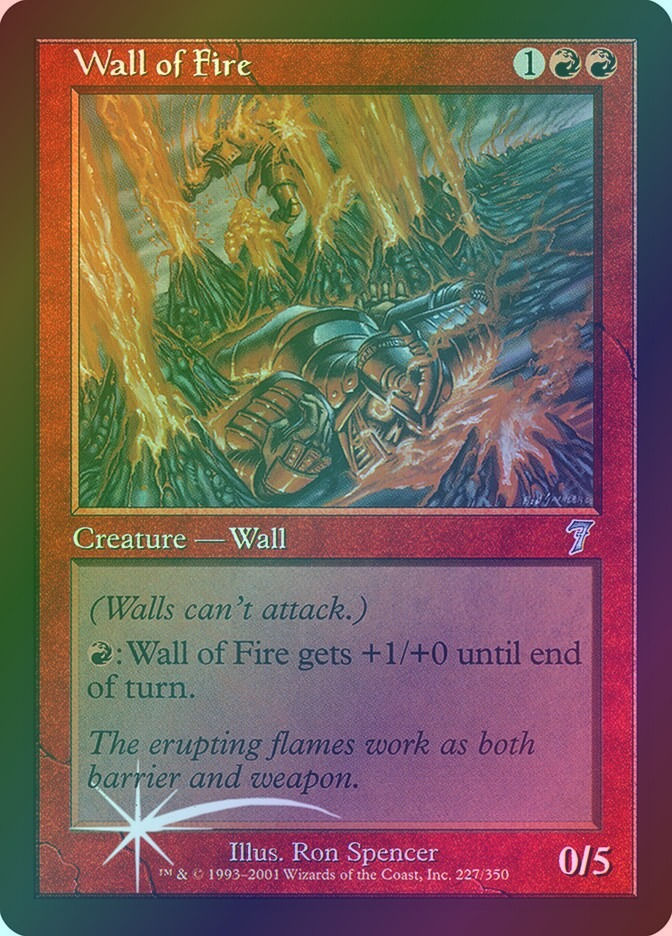 Wall of Fire (7ED) (227★) / Foil