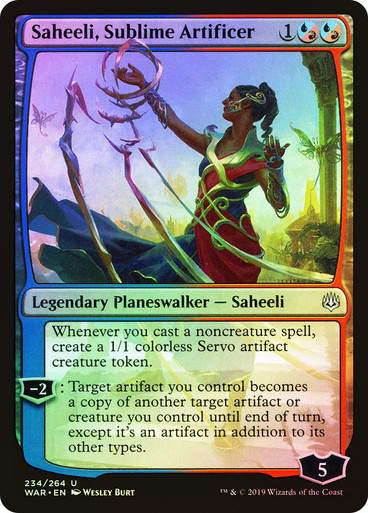 Saheeli, Sublime Artificer (WAR) (234) / Foil