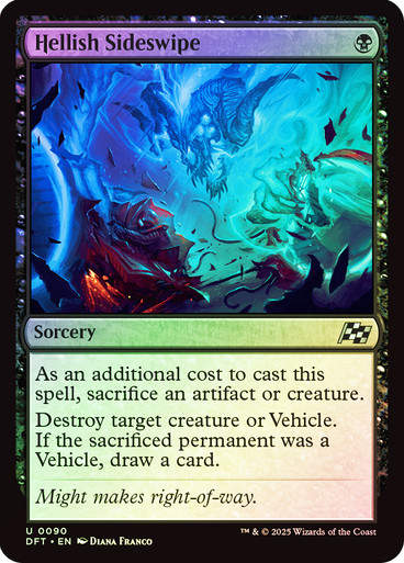 Hellish Sideswipe (DFT) (90) / Foil