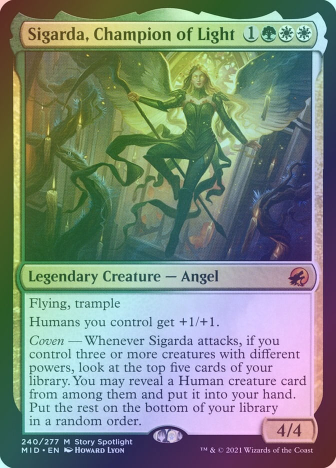 Sigarda, Champion of Light (MID) (240) / Foil