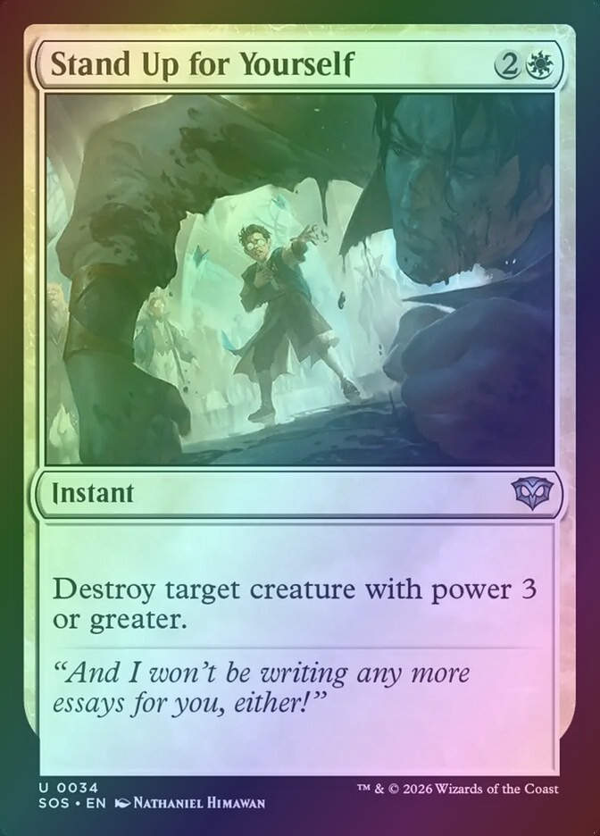 Stand Up for Yourself (SOS) (34) / Foil