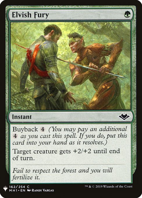 Elvish Fury (PLST) (MH1-162)