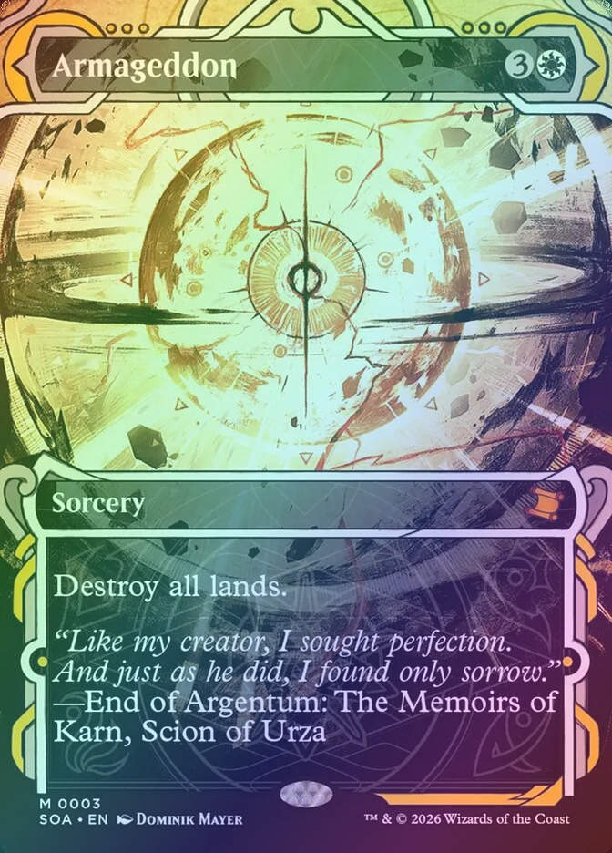 Armageddon (SOA) (3) / Borderless / Showcase / Foil