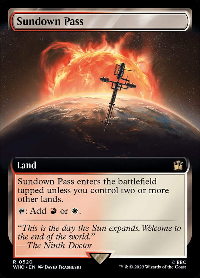 Sundown Pass (WHO) (520) / Extended Art