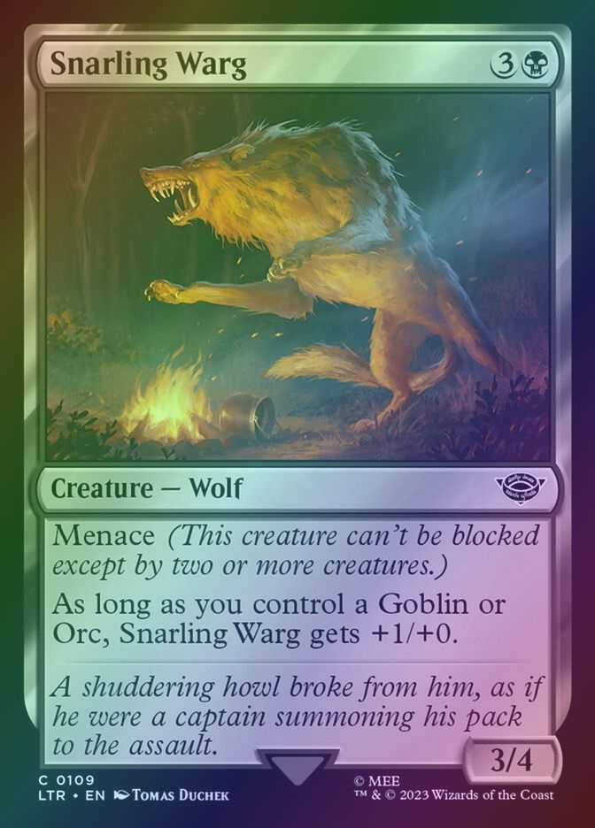 Snarling Warg (LTR) (109) / Foil