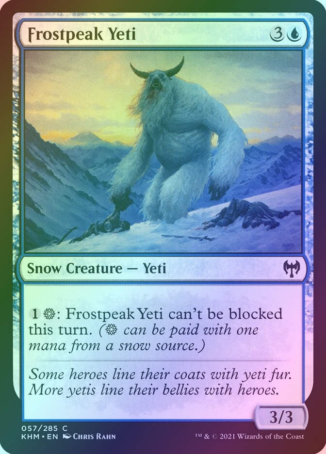 Frostpeak Yeti (KHM) (57) / Foil