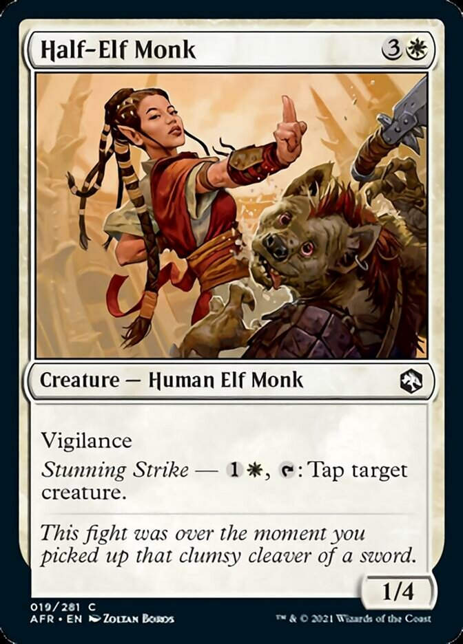 Half-Elf Monk (AFR)