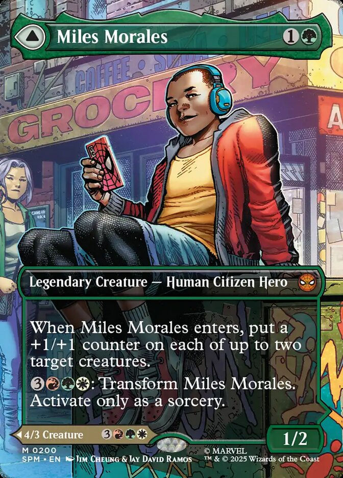 Miles Morales // Ultimate Spider-Man (SPM) (200) / Borderless Scene — cara 1 de 2
