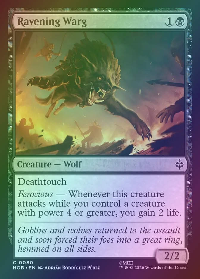 Ravening Warg (HOB) (80) / Foil