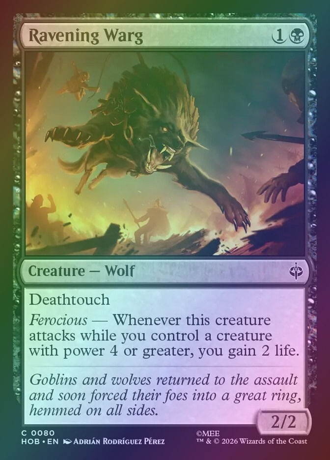 Ravening Warg (HOB) (80) / Foil