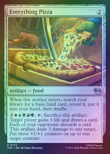Everything Pizza (TMT) (173) / Foil | MTG Wolf México Everything Pizza (TMT) (173) / Foil | MTG Wolf México