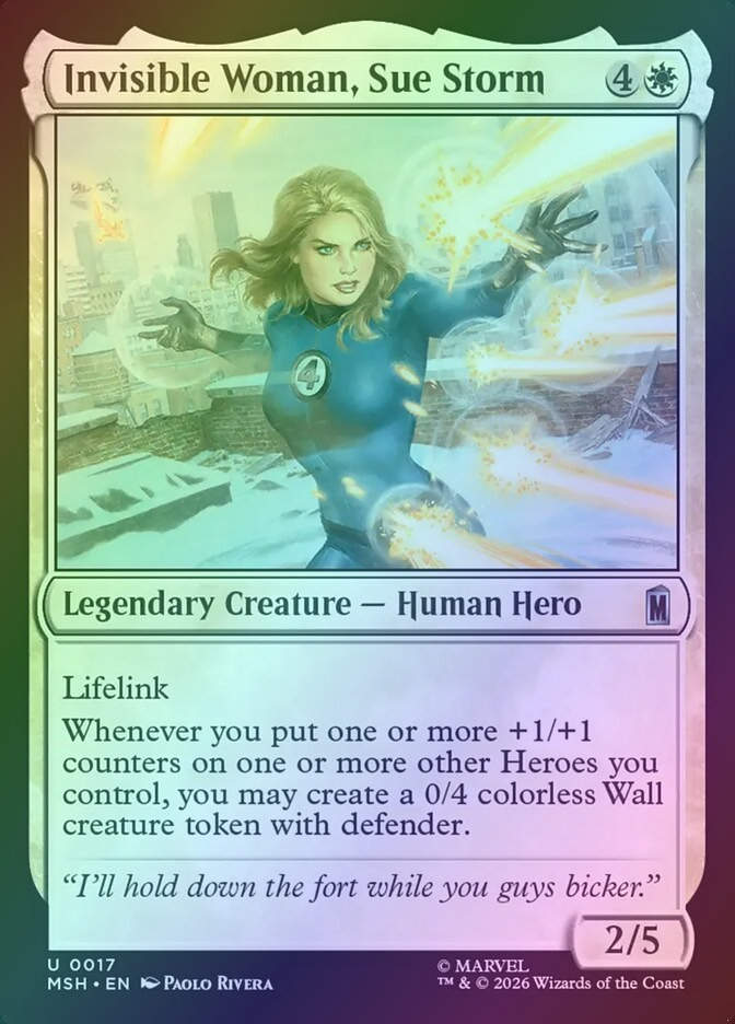 Invisible Woman, Sue Storm (MSH) (17) / Foil
