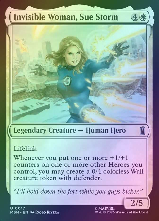 Invisible Woman, Sue Storm (MSH) (17) / Foil