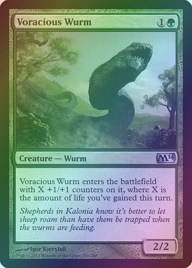 Voracious Wurm (M14) (200) / Foil