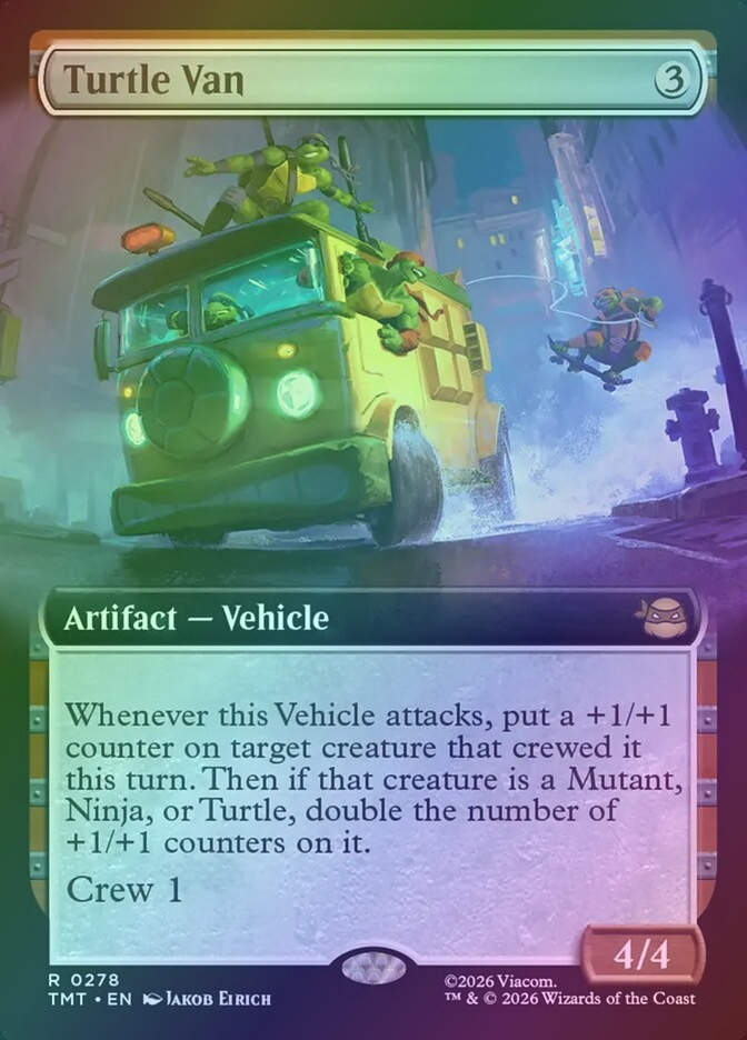 Turtle Van (TMT) (278) / Extended Art / Foil