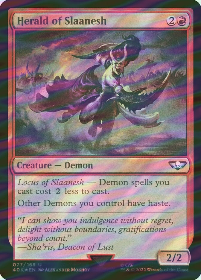 Herald of Slaanesh (40K) (77★) / Surge Foil