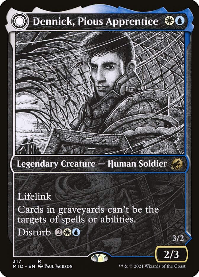 Dennick, Pious Apprentice // Dennick, Pious Apparition (MID) (317)