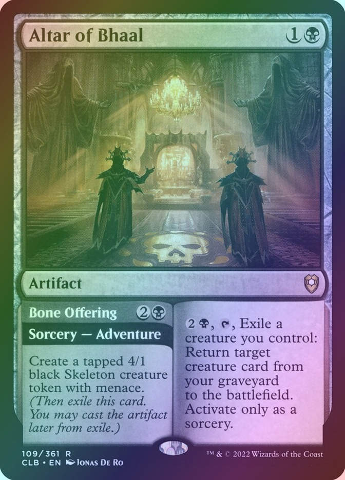 Altar of Bhaal // Bone Offering (CLB) (109) / Foil