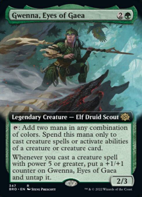 Gwenna, Eyes of Gaea (BRO) / Extended Art Foil
