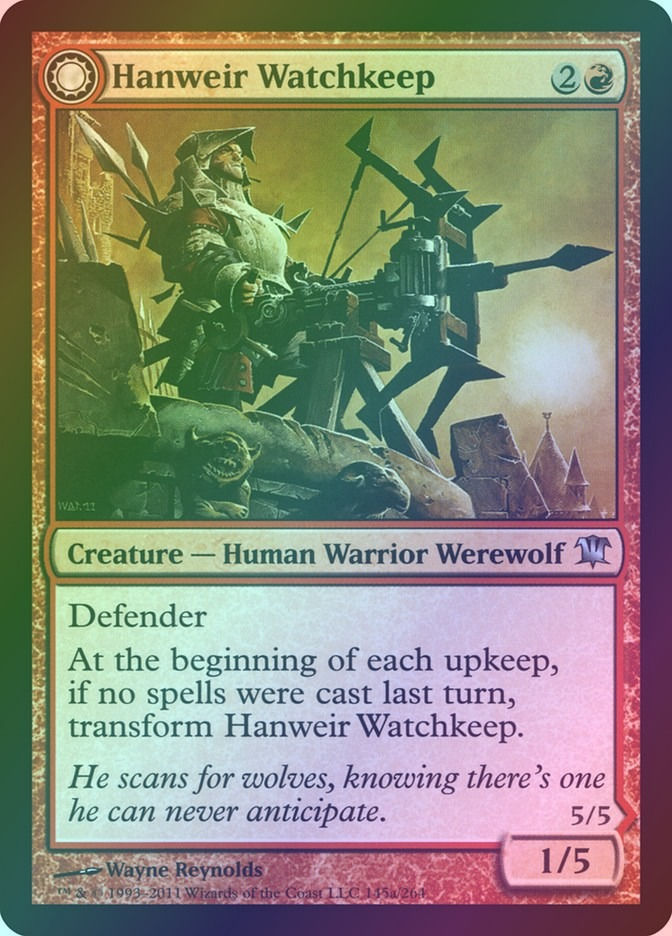 Hanweir Watchkeep // Bane of Hanweir (ISD) (145) / Foil — cara 1 de 2